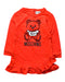 A Red Long Sleeve Dresses from Moschino in size 2T for girl. (Front View)