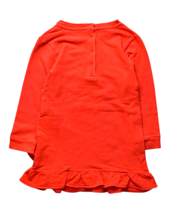 A Red Long Sleeve Dresses from Moschino in size 2T for girl. (Back View)