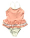 A Peach Swimsuits from Folpetto in size 2T for girl. (Front View)