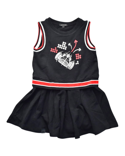A Black Sleeveless Dresses from Ferrari in size 3T for girl. (Front View)