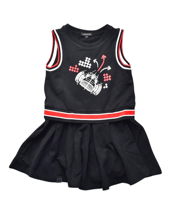 A Black Sleeveless Dresses from Ferrari in size 3T for girl. (Front View)