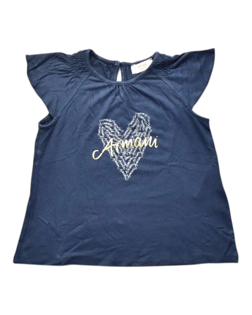 A Navy Short Sleeve Tops from Armani Baby in size 18-24M for girl. (Front View)