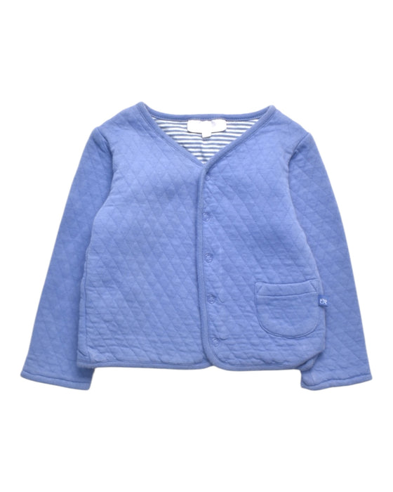 A Blue Puffer/Quilted Jackets from Cadet Rousselle in size 12-18M for girl. (Front View)