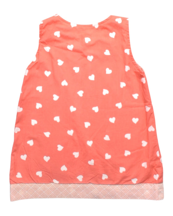 A Pink Sleeveless Dresses from Maison Q in size 2T for girl. (Back View)