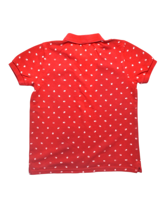 A Red Short Sleeve Polos from United Colors Of Benetton in size 5T for boy. (Back View)