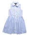 A Blue Sleeveless Dresses from Polo Ralph Lauren in size 5T for girl. (Front View)