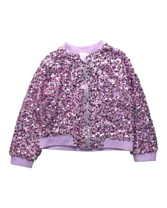 A Pink Lightweight Jackets from Seed in size 5T for girl. (Front View)