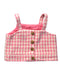 A Pink Sleeveless Tops from Seed in size 4T for girl. (Front View)