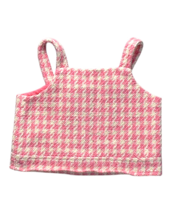 A Pink Sleeveless Tops from Seed in size 4T for girl. (Back View)