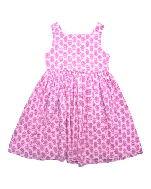 A Pink Sleeveless Dresses from Milkshake in size 5T for girl. (Front View)