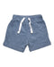 A Blue Shorts from Mothercare in size 3-6M for boy. (Front View)