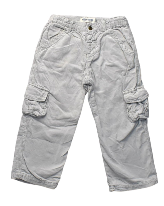 A Grey Casual Pants from Bout'Chou in size 3T for boy. (Front View)