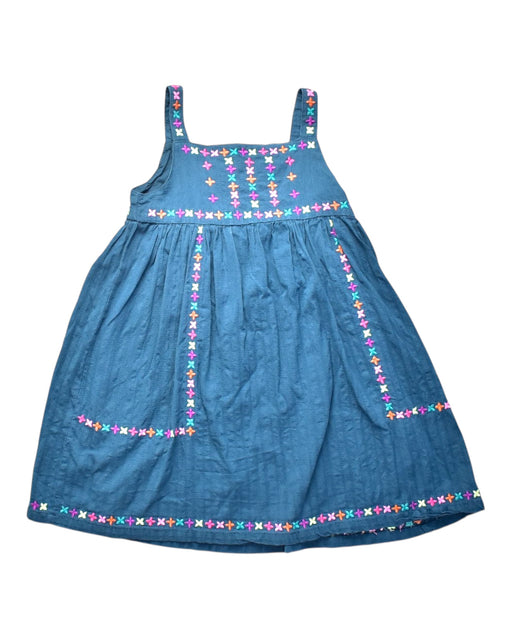 A Blue Sleeveless Dresses from Du Pareil au même in size 8Y for girl. (Front View)
