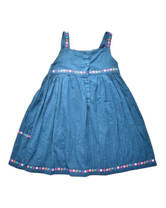 A Blue Sleeveless Dresses from Du Pareil au même in size 8Y for girl. (Back View)