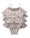 A Pink Swimsuits from Konges Sløjd in size 2T for girl. (Front View)