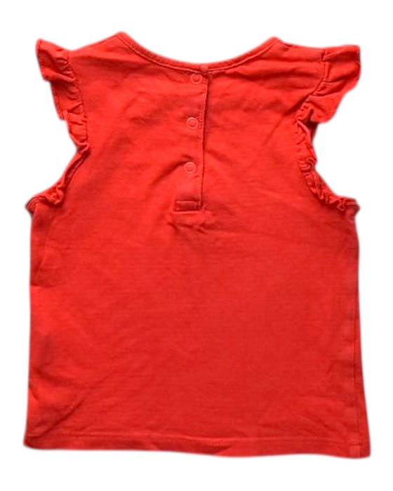 A Red Sleeveless Tops from Orchestra in size 6-12M for girl. (Back View)