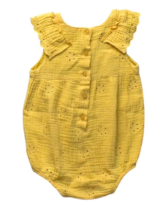 A Yellow Sleeveless Rompers from Sergent Major in size 18-24M for girl. (Front View)