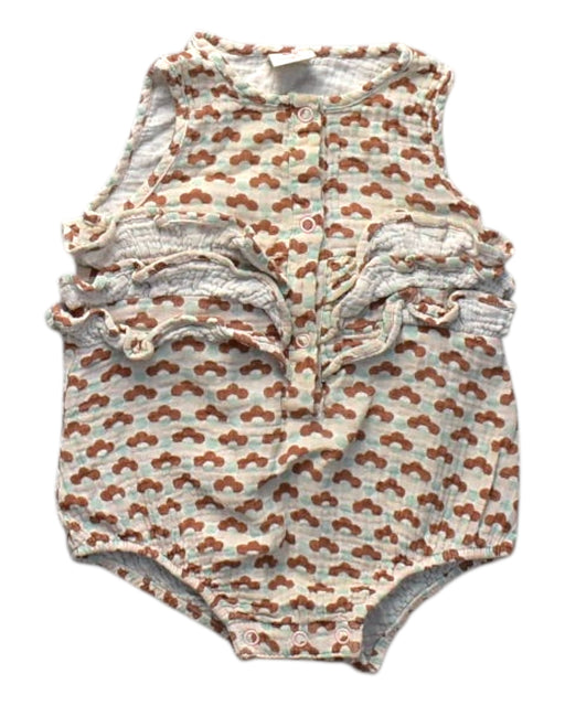 A Multicolour Sleeveless Rompers from Seed in size 3-6M for girl. (Front View)