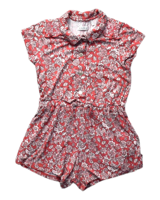 A Red Short Sleeve Rompers from IKKS in size 2T for girl. (Front View)