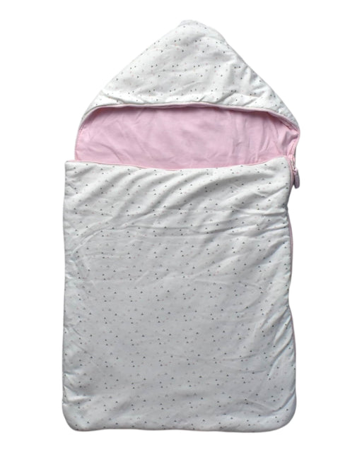A White Sleepsacs from Chateau de Sable in size O/S for girl. (Front View)