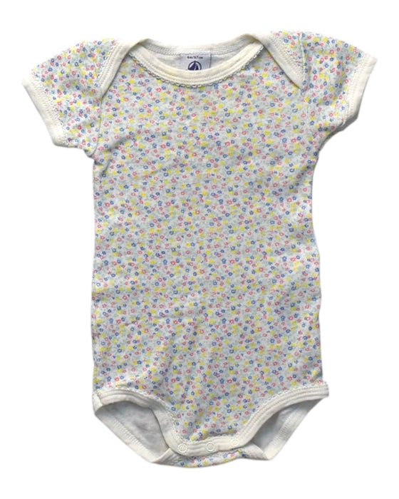A Multicolour Short Sleeve Bodysuits from Petit Bateau in size 3-6M for girl. (Front View)