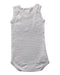 A Grey Sleeveless Bodysuits from Petit Bateau in size 0-3M for boy. (Back View)