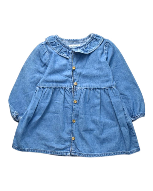 A Blue Long Sleeve Dresses from Vertbaudet in size 18-24M for girl. (Front View)