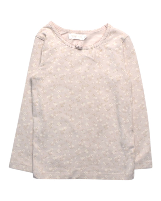 A Peach Long Sleeve Tops from Jamie Kay in size 2T for girl. (Front View)