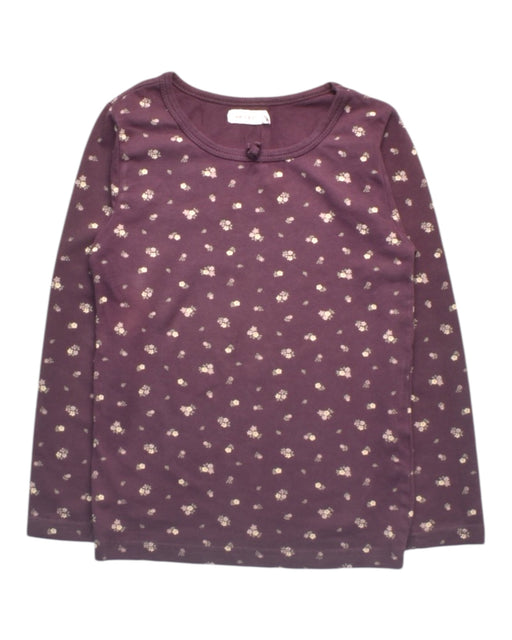 A Burgundy Long Sleeve Tops from Jamie Kay in size 5T for girl. (Front View)