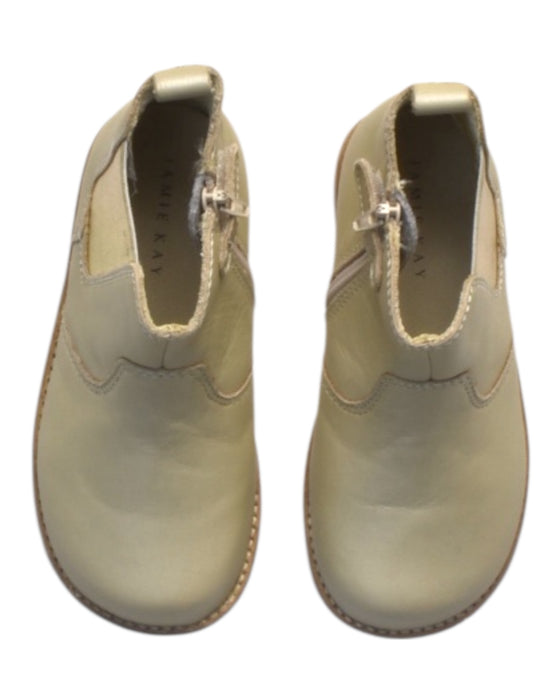 A Beige Booties from Jamie Kay in size 4T for girl. (Back View)