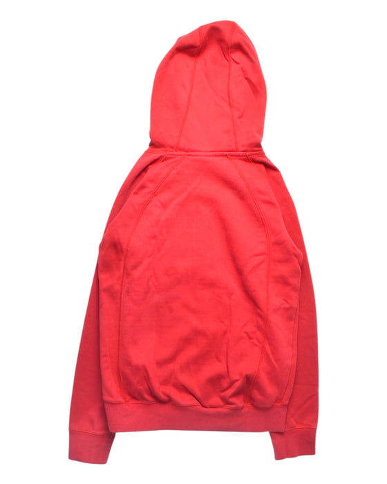 A Red Hooded Sweatshirts from Air Jordan in size 8Y for boy. (Back View)