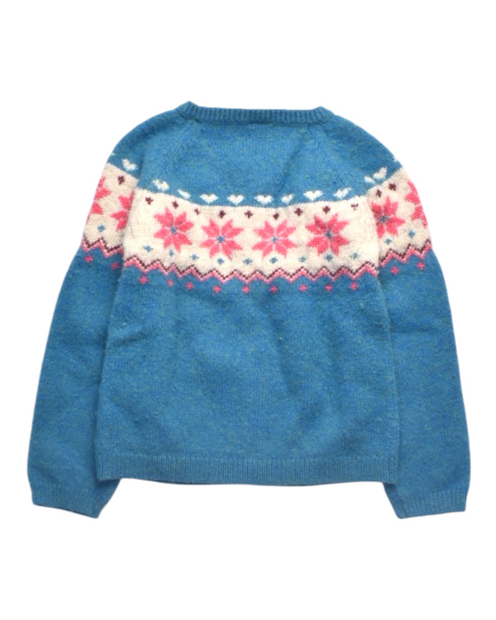 A Blue Cardigans from Petit Bateau in size 8Y for girl. (Back View)