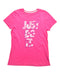 A Pink Short Sleeve T Shirts from Nike in size 12Y for girl. (Front View)
