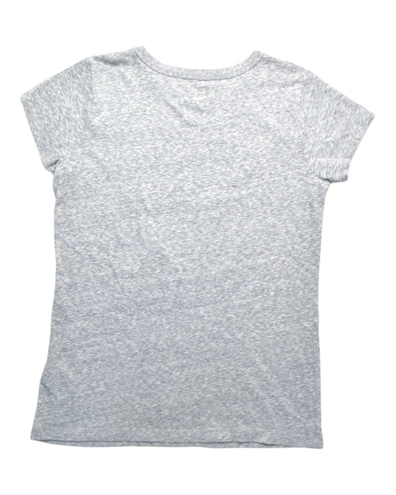 A Grey Short Sleeve Tops from Crewcuts in size 12Y for girl. (Back View)