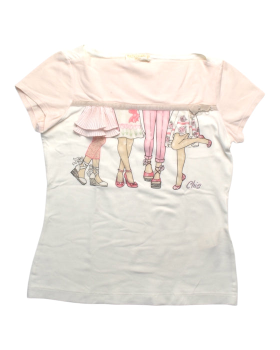 A Multicolour Short Sleeve Tops from Monnalisa in size 12Y for girl. (Front View)