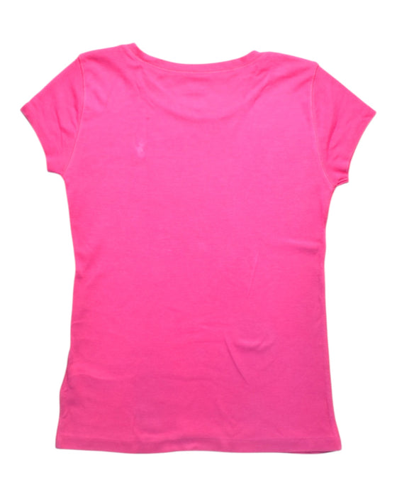 A Pink Short Sleeve T Shirts from Polo Ralph Lauren in size 8Y for girl. (Back View)