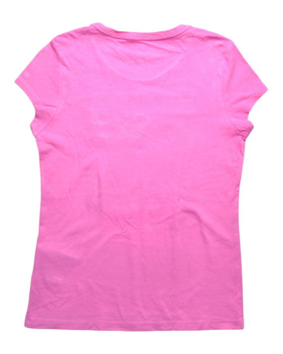A Pink Short Sleeve T Shirts from Tommy Hilfiger in size 12Y for girl. (Back View)