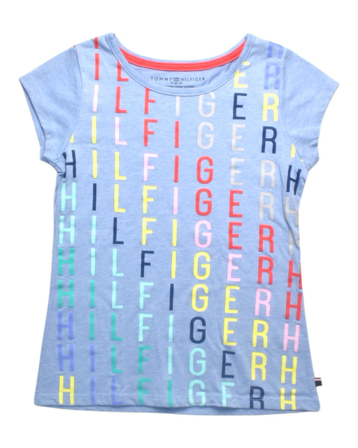 A Multicolour Short Sleeve T Shirts from Tommy Hilfiger in size 8Y for girl. (Front View)