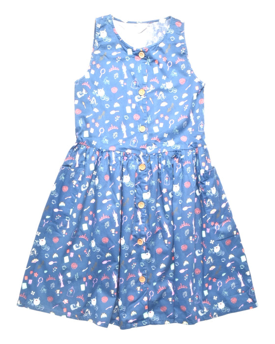 A Multicolour Sleeveless Dresses from Elly in size 10Y for girl. (Front View)