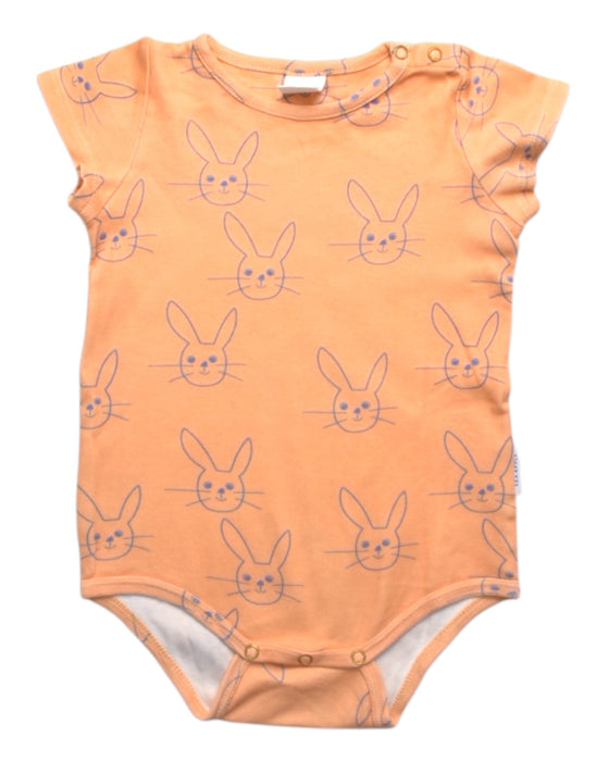 A Peach Short Sleeve Bodysuits from Sea Apple in size 12-18M for boy. (Front View)