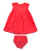 A Red Dress Sets from Jojo Maman Bébé in size 6-12M for girl. (Back View)