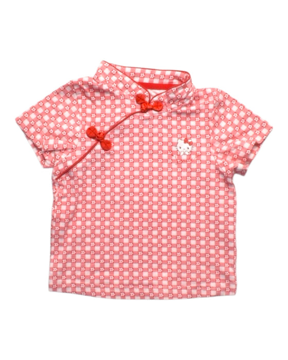 A Red Short Sleeve Tops from Hello Kitty in size 12-18M for girl. (Front View)