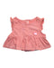 A Pink Sleeveless Tops from Les Enphants in size 0-3M for girl. (Front View)