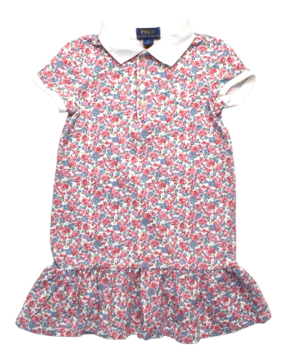 A Multicolour Short Sleeve Dresses from Polo Ralph Lauren in size 4T for girl. (Front View)
