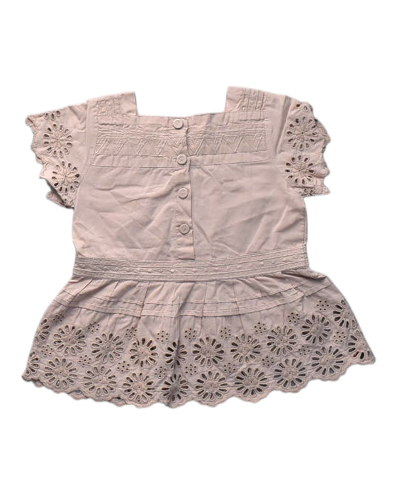 A Pink Short Sleeve Tops from Stella McCartney in size 4T for girl. (Back View)