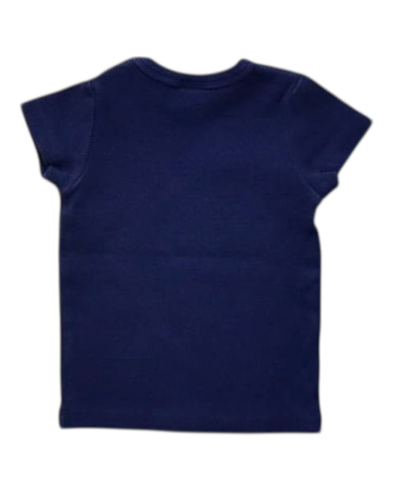 A Navy Short Sleeve T Shirts from Seed in size 0-3M for girl. (Back View)