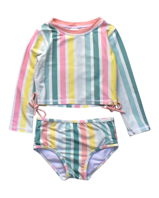 A Multicolour Rash Guards from RuffleButts in size 3T for girl. (Front View)