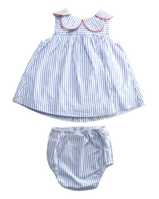 A Blue Shorts Sets from Jacadi in size 0-3M for girl. (Front View)
