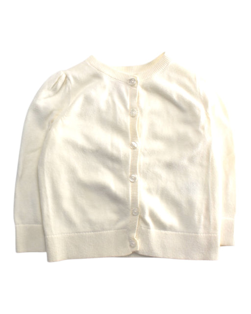 A White Cardigans from Seed in size 12-18M for girl. (Front View)