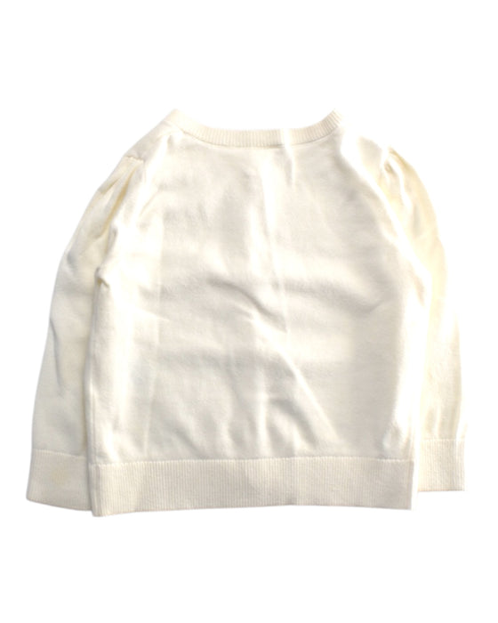 A White Cardigans from Seed in size 12-18M for girl. (Back View)